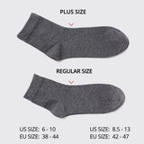 Noxwear - HSS 5/10 Pairs Men's Cotton Blend Socks Black Business Men Socks Soft Breathable Summer Winter for Male Socks Plus Size (6.5-14)