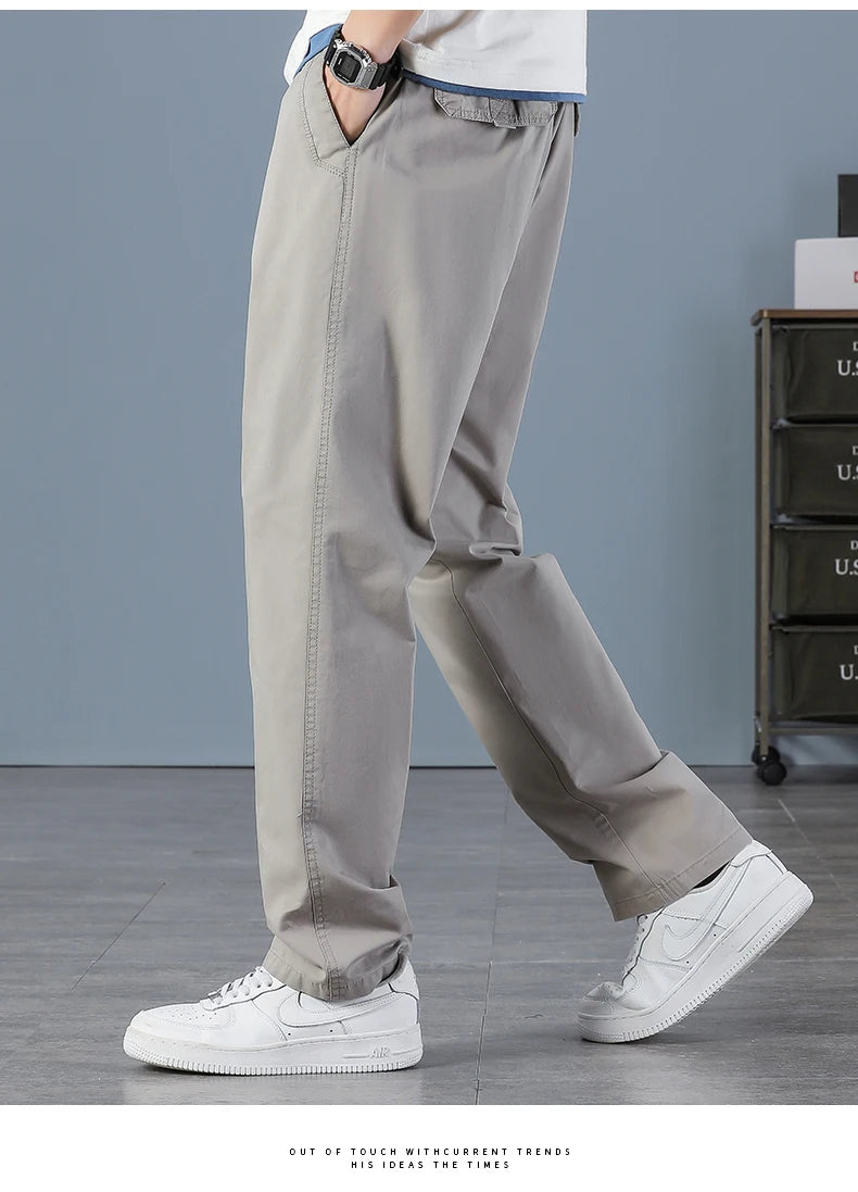 Noxwear - Men's Cargo Pants Summer Spring Cotton Work Wear New In Large Size 6XL Casual Climbing Joggers Sweatpants Hombre Autumn Trousers