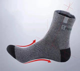 Noxwear - 10/5/3pairs Breathable Con Sports Stockings Men Bamboo Fiber Autumn and Winter Men Socks Sweat Absorption Deodorant.