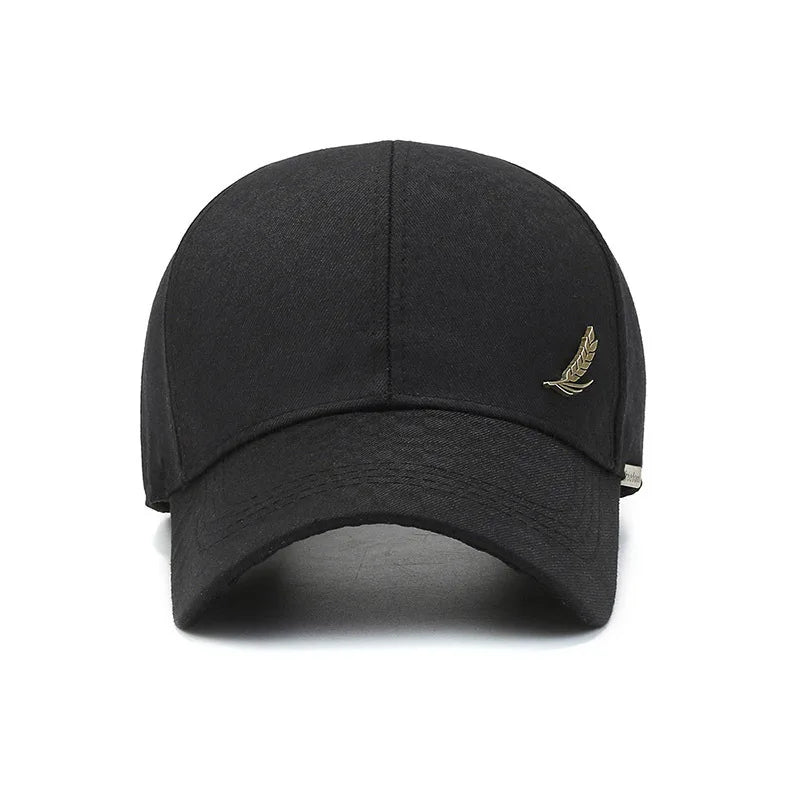 Noxwear-Men's breathable baseball cap, spring and summer fashionable baseball cap, wheat ear copper label outdoor casual baseball cap
