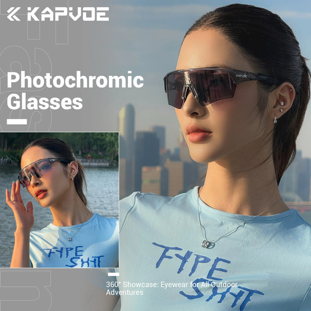 Noxwear - Kapvoe New Photochromic Cycling Sunglasses