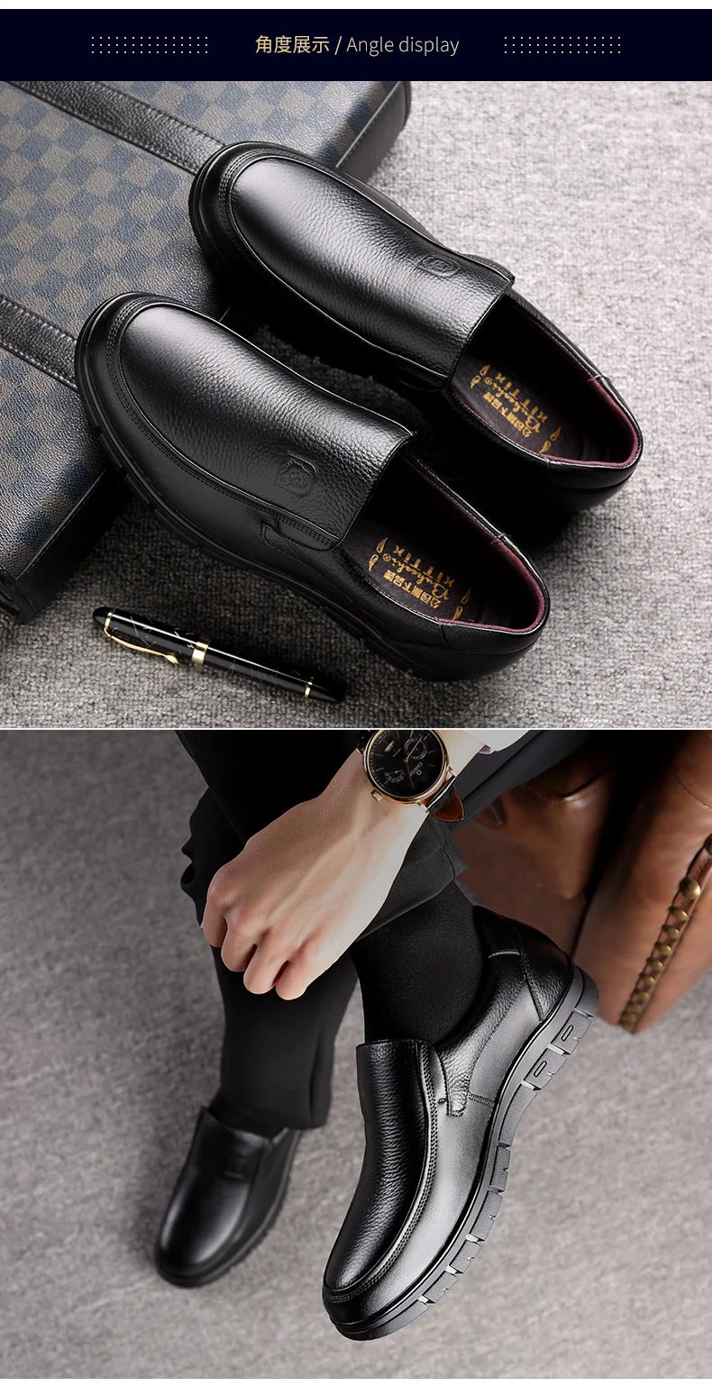 Noxwear - Summer New Men Leather Shoes soft soled