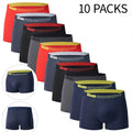 Noxwear - 4/10piece Men's European And American Size Printed Fashionable Underwear Comfortable Plus Size Boxer Shorts Casual Sports Shorts