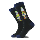 Noxwear - Cotton Happy Funny Socks Men Alien Planet Shark Crazy Design Sokken Unisex Novelty Dinosaur Crew Skateboard Calcetines Hombre