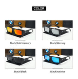 Noxwear - BWM Luxury Polarized Sunglasses Men UV Anti-Glare Driving Cycling Fishing Outdoor Beach Hiking Sunglasses Mirror Color Film