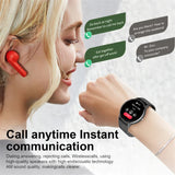 Noxwear - LIGE Smart Watch Women Men Full Touch Screen Bluetooth Call Smartwatch Waterproof Sports Fitness Tracker Watches for Android iOS