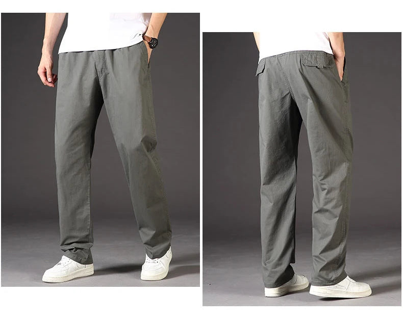 Noxwear - Men's Cargo Pants Summer Spring Cotton Work Wear New In Large Size 6XL Casual Climbing Joggers Sweatpants Hombre Autumn Trousers