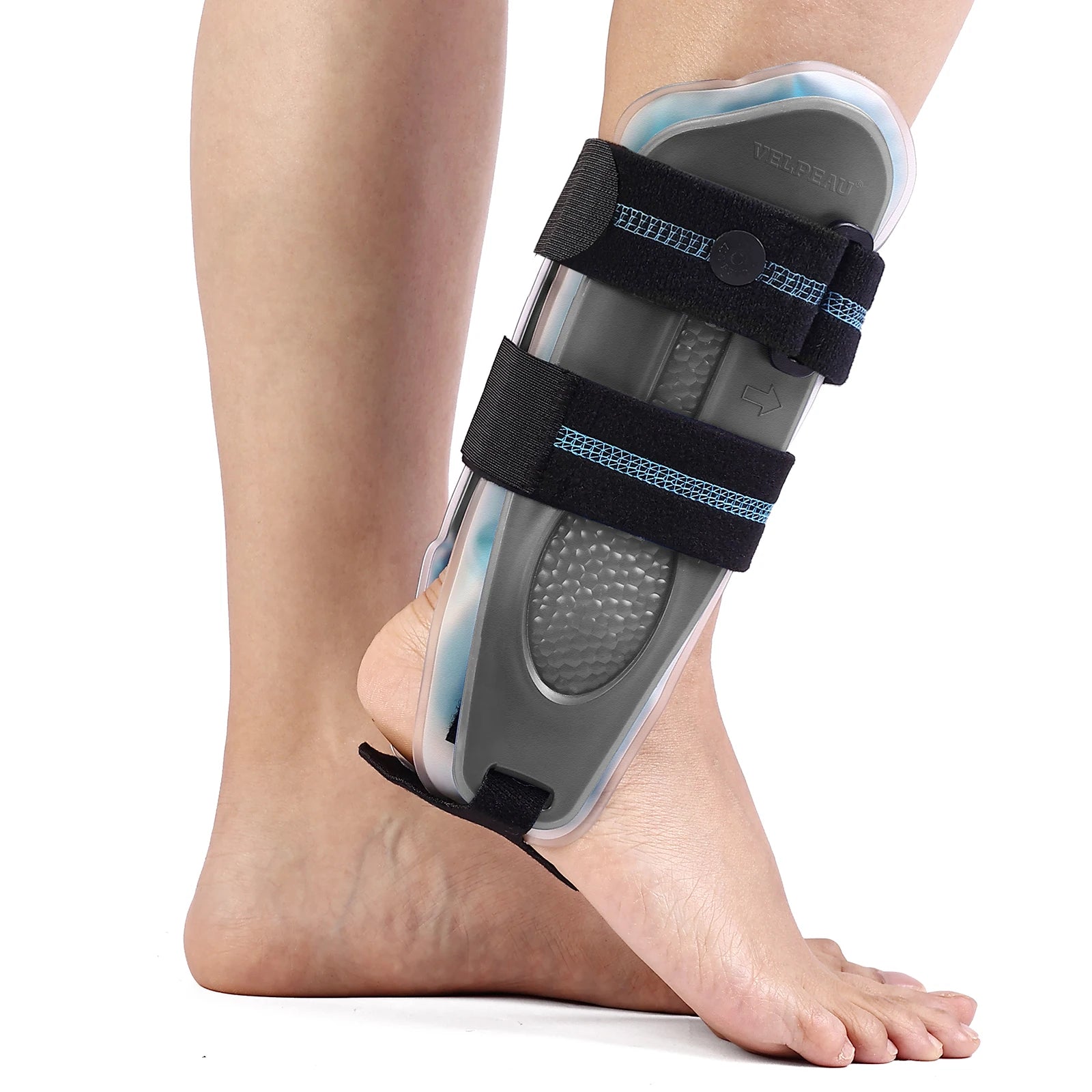 Noxwear - VELPEAU Ankle Splint Brace for Foot Support, Fracture and Sprain, Adjustable Stirrup Ankle Immobilizer, Two Models Can be Choose