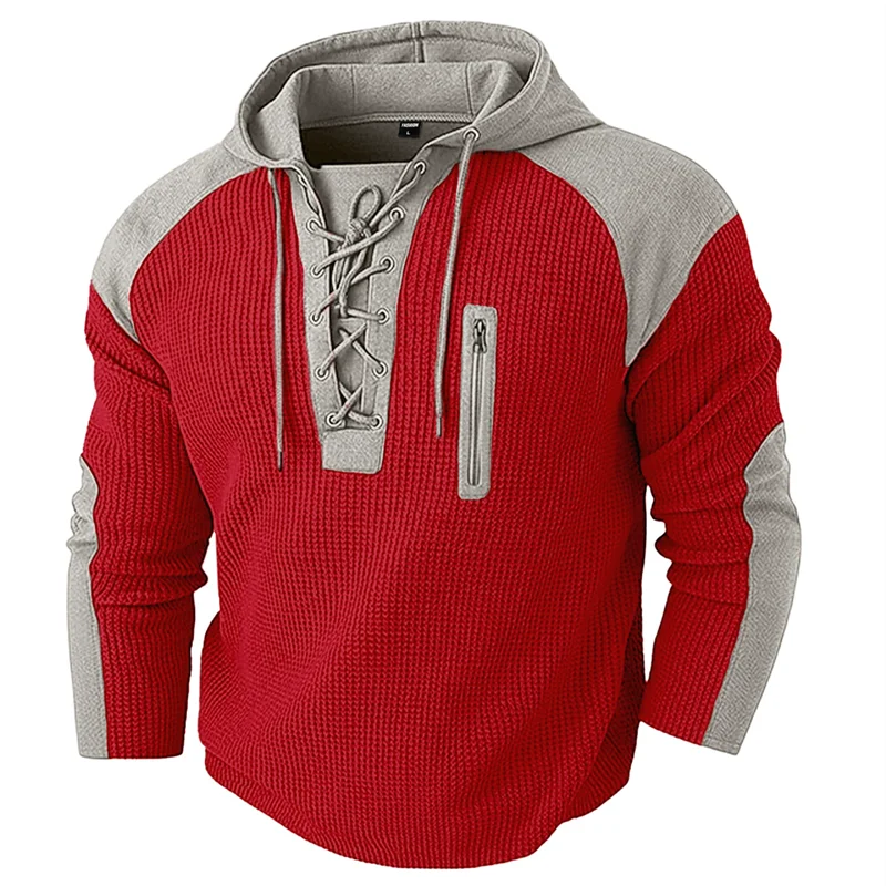 Noxwear - Vintage Patchwork Pullover Hoodie