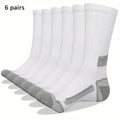 Noxwear - 6 Pairs of MEN'S Sports Socks, Sweat Absorbing, Comfortable and Breathable, Suitable for Basketball Training and Outdoor Running