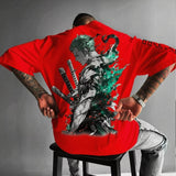 Noxwear - Zoro Anime Men's Women's Short Sleeve T-shirts New Summer Cotton Streetwear Casual Tops Graphic Tee Oversized Y2k Clothes