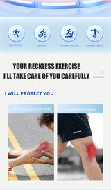 Noxwear - JASONTUTU 1PCS Breathable Four Spring Knee Support Brace Kneepad Adjustable Patella Knee Pads Safety