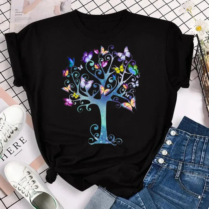 Noxwear - Butterfly Petal Graphic Tee