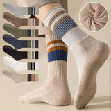 Noxwear - 10/5/3pairs Breathable Con Sports Stockings Men Bamboo Fiber Autumn and Winter Men Socks Sweat Absorption Deodorant.