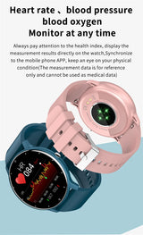Noxwear - LIGE Smart Watch Women Men Full Touch Screen Bluetooth Call Smartwatch Waterproof Sports Fitness Tracker Watches for Android iOS