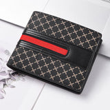 Noxwear - New Style Multi Card Slot Leather Wallet for Men Hand Woven Fashion Simple Ultra Thin Coin Purse