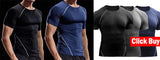 Noxwear - Men's Running Shorts Quick-drying Fitness Black Double Layer Shorts Men New Sport Workout Training Bodybuilding Short Pants