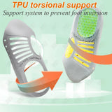 Noxwear - Premium Orthotic Gel Insoles Orthopedic Flat Foot Health Sole Pad For Shoes Insert Arch Support Pad For Plantar fasciitis Unisex