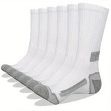 Noxwear - 6 Pairs of MEN'S Sports Socks, Sweat Absorbing, Comfortable and Breathable, Suitable for Basketball Training and Outdoor Running