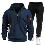 Noxwear-Sweatshirt set for autumn and winter outdoor sports and fitness trend hooded sweatshirt casual pants set