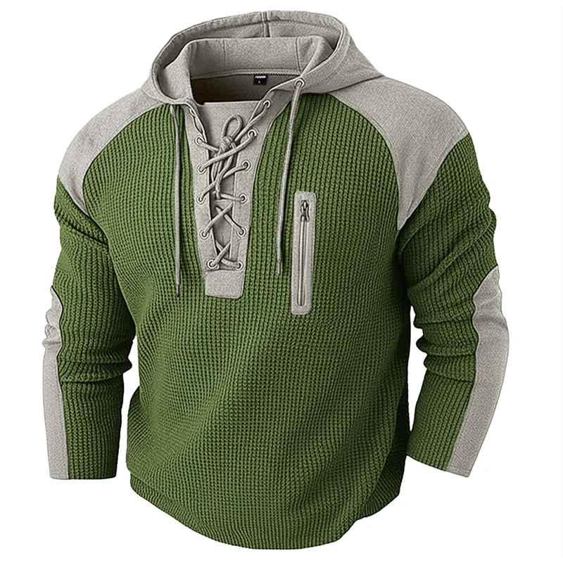 Noxwear - Vintage Patchwork Pullover Hoodie