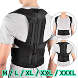 Noxwear - Reinforced Belt Lumbar Column Posture Corrector Vest  Adjustable Back Support Strap Shoulder Spine Brace Neck Stretcher Trainer