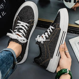 Noxwear - 2026 Trend Men's Casual Canvas Shoes Flats Shoe Hot Korean Style Men Board Shoes Lightweight  Breathable Walking Footwear Hombre