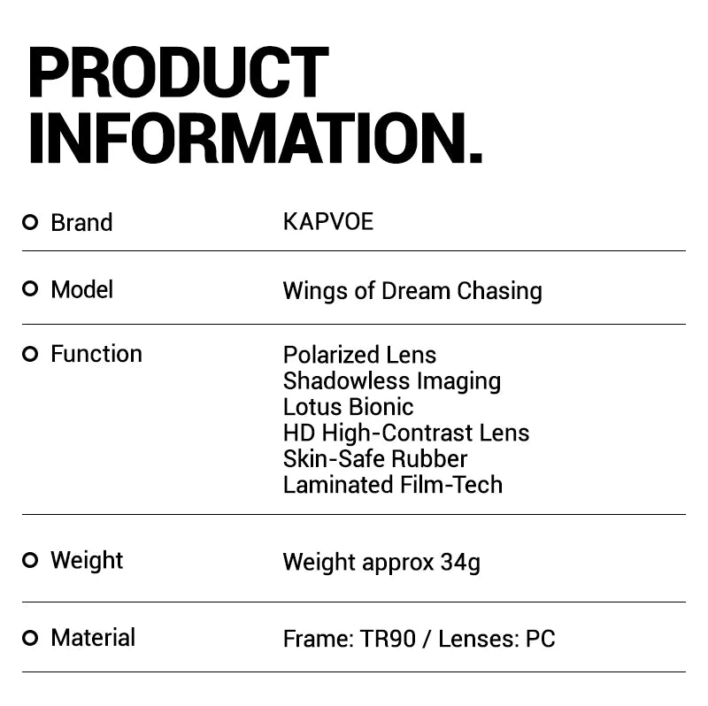 Noxwear - Kapvoe New Photochromic Cycling Sunglasses