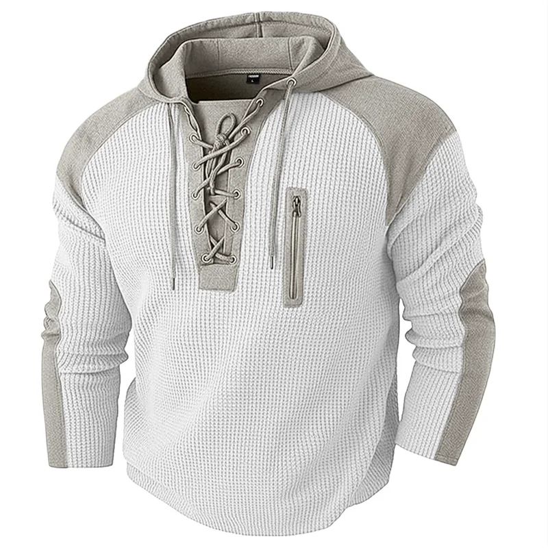 Noxwear - Vintage Patchwork Pullover Hoodie