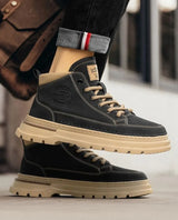 Noxwear - Winter New Man Shoes Classic Men Retro Ankle Boots Fashion Waterproof No-slip High-top Casual Shoe Work&Safty Boots Botas Hombre