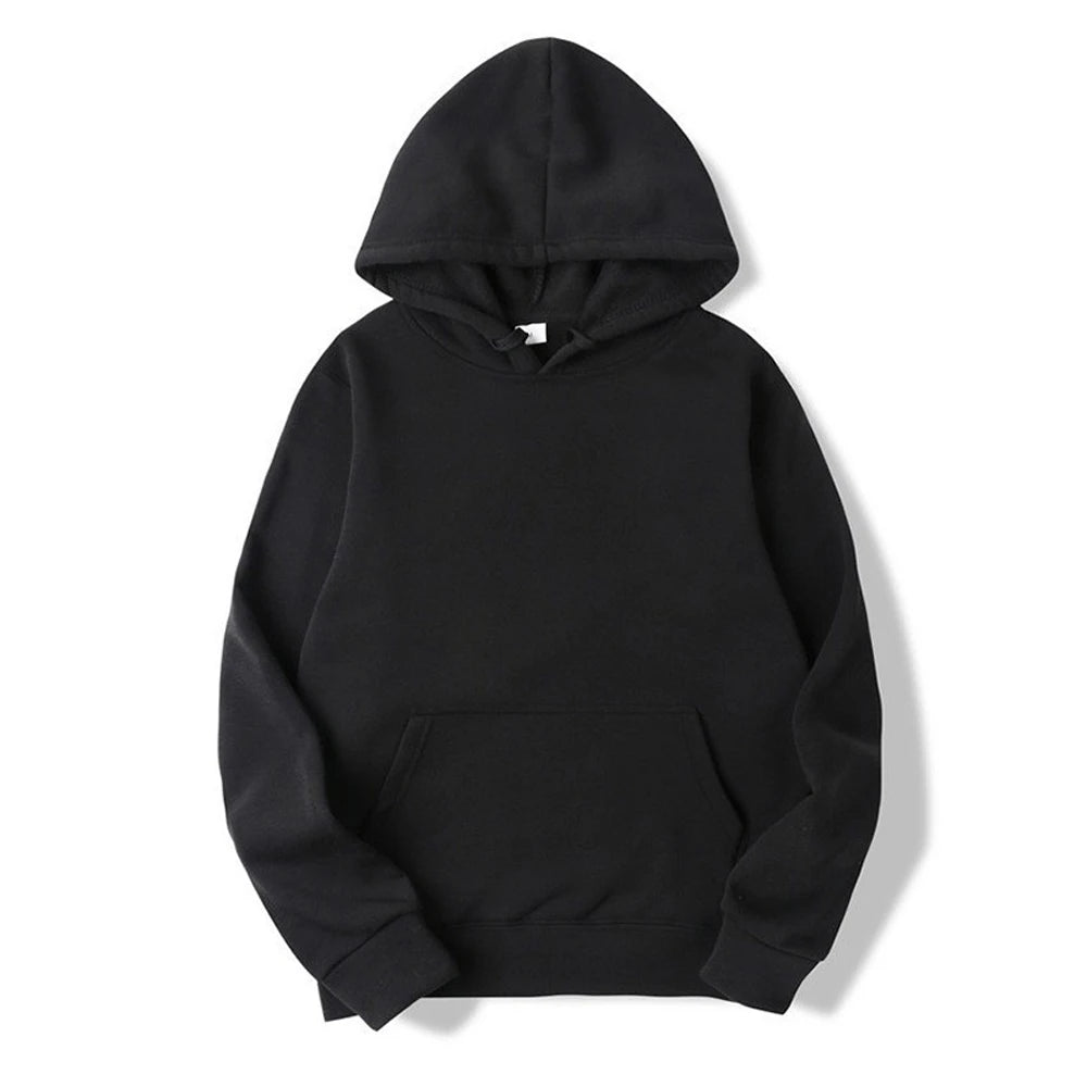 Noxwear - Hoodies Women Pullover Spring Autumn Casual Hoodie Sweatshirts Solid Color Hoodies Oversize Black Sweatshirt For Male