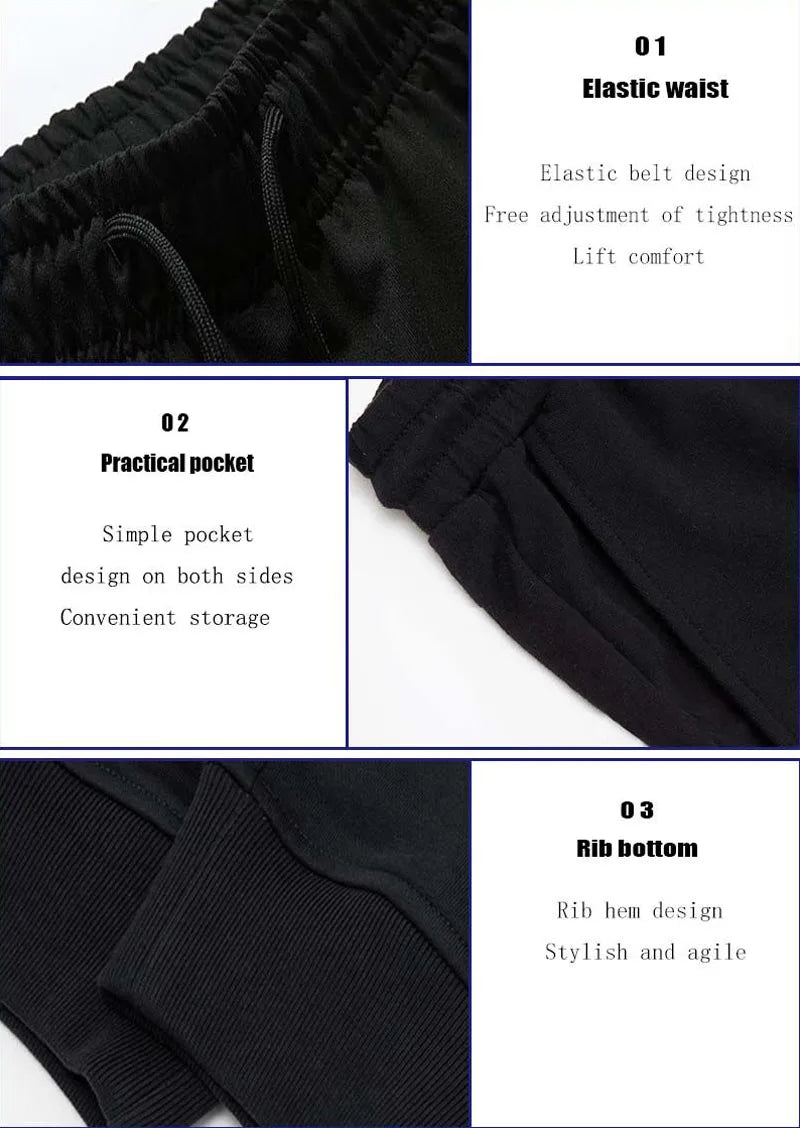 Noxwear - PUAIA Print Men's Pants Autumn/Winter New Sport Jogging Trousers Fitness Loose Fit Clothing Solid Color Outfit Streetwear Pants