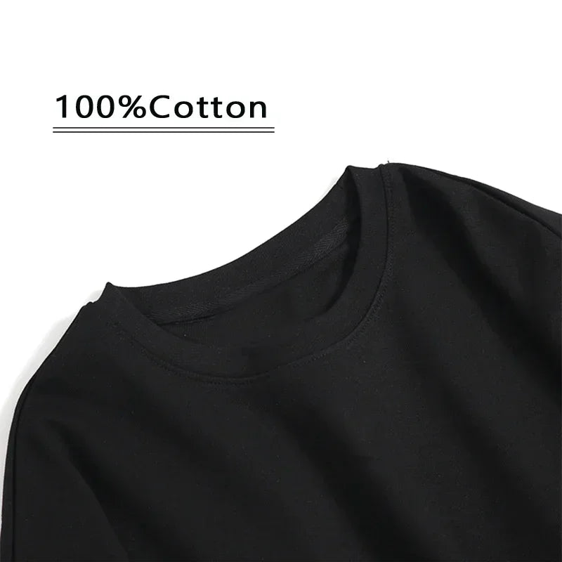 Noxwear - Summer Men's Fashion Short-sleeved Basic Minimalist Style Printed Pattern Pure Cotton T-shirt, Women's Casual Premium T-shirt