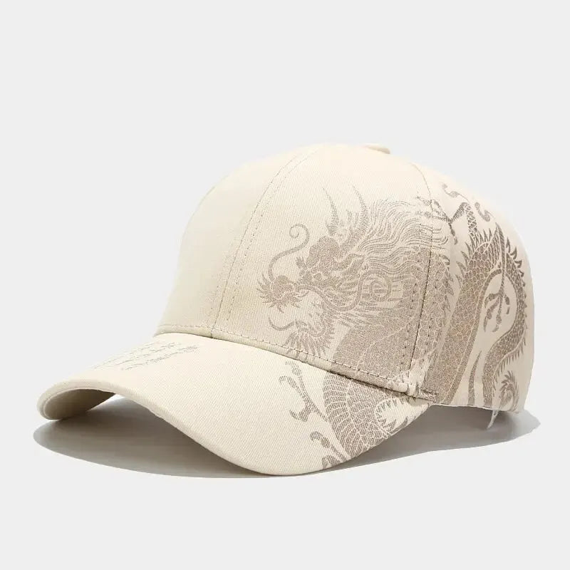 Noxwear - Chinese Style Dragon Pattern Baseball Hat For Men And Women, Versatile National Tide Cap, Hip Hop Hip Hop Skateboarding, Cool