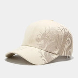 Noxwear - Chinese Style Dragon Pattern Baseball Hat For Men And Women, Versatile National Tide Cap, Hip Hop Hip Hop Skateboarding, Cool