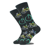 Noxwear - Cotton Happy Funny Socks Men Alien Planet Shark Crazy Design Sokken Unisex Novelty Dinosaur Crew Skateboard Calcetines Hombre