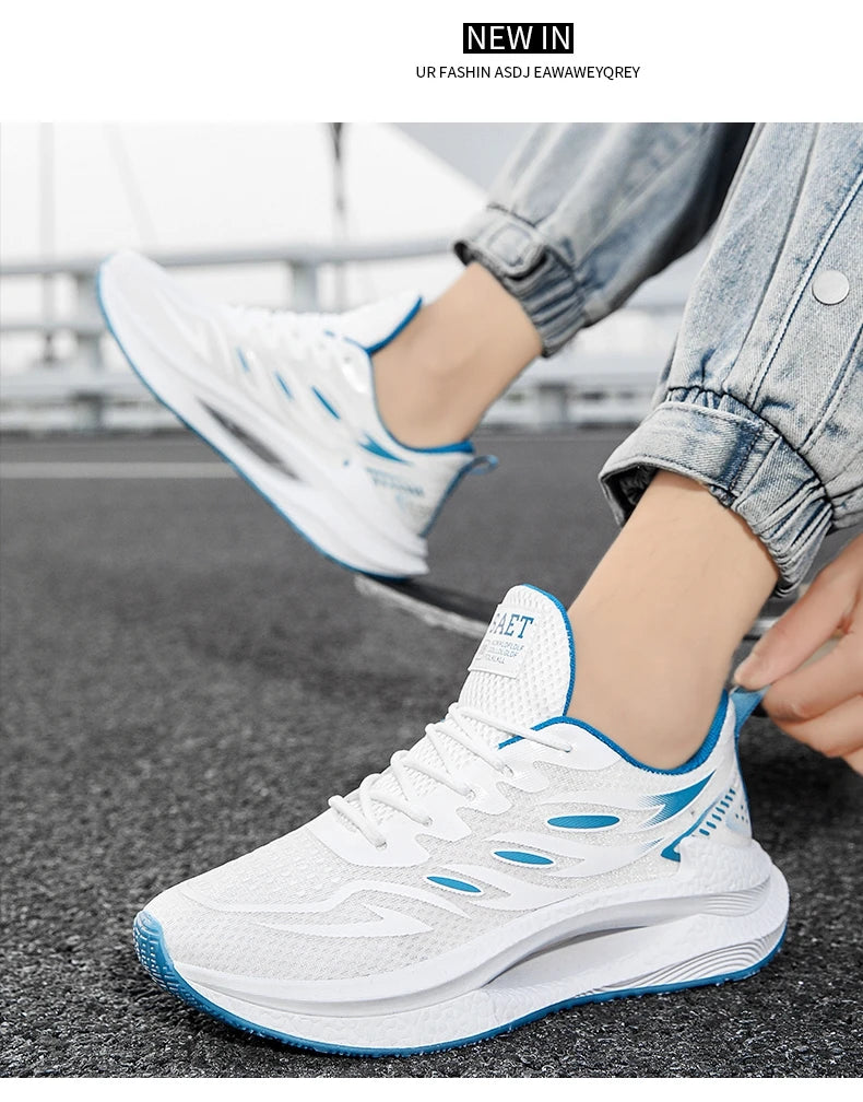Noxwear - Men's Breathable Sports Shoes Spring New Mesh Casual Fashion Versatile Trendy Men's Shoes Summer Running Shoes Suitable for Outdoor Sports