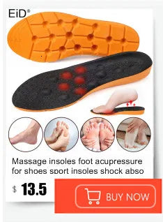 Noxwear - Premium Orthotic Gel Insoles Orthopedic Flat Foot Health Sole Pad For Shoes Insert Arch Support Pad For Plantar fasciitis Unisex
