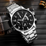 Noxwear - 1PC Men's Luxury Watch Fashion Business Calendar Men's Steel Belt Watch