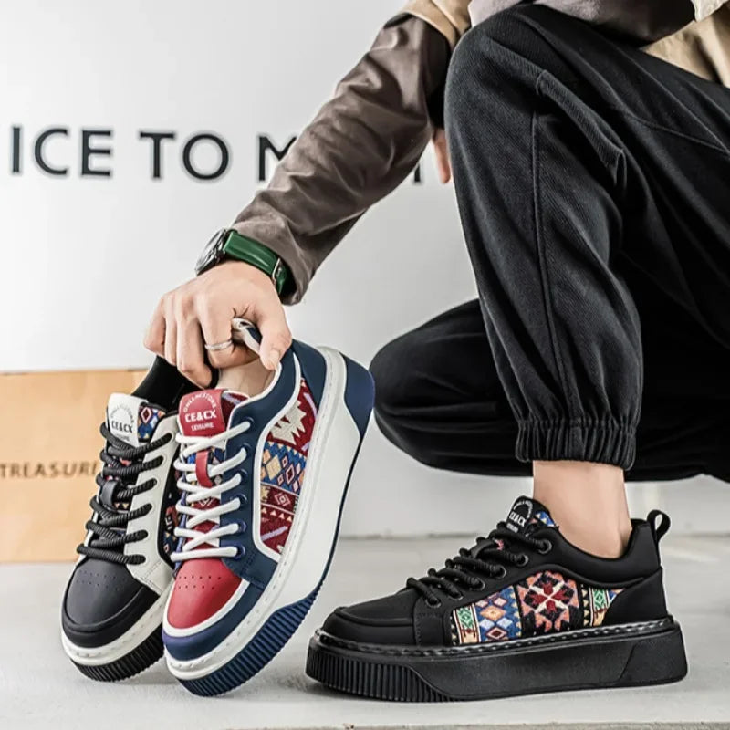 Noxwear - Men Casual Shoes 2025 New Spring Casual Sports Shoe Luxury Comfortable Trend Men's Board Shoes fashionble Sneaker Male Footwear