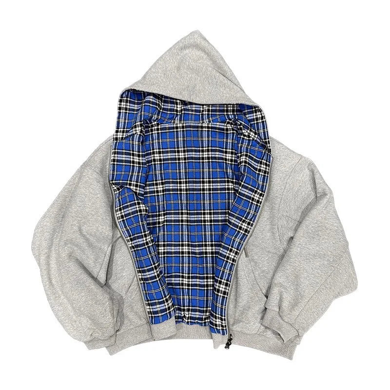 Noxwear - Luxury Reversible Plaid Hoodie