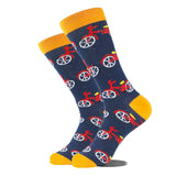Noxwear - Cotton Happy Funny Socks Men Alien Planet Shark Crazy Design Sokken Unisex Novelty Dinosaur Crew Skateboard Calcetines Hombre