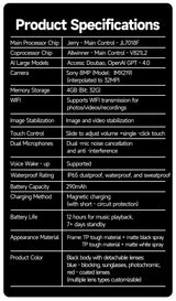 Noxwear - New 800W Camera AI Glasses Men Color-Changing Smart Translation Glasses Photo Video Recording Waterproof Call Smart Sunglasses