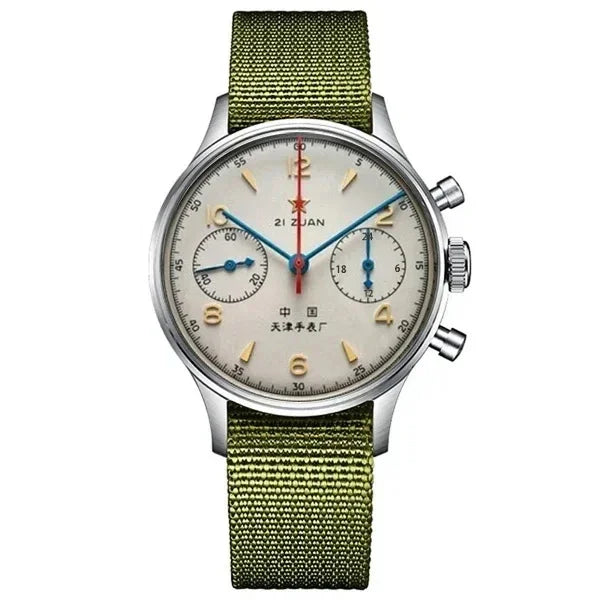 Noxwear - Men's watches 1963 pilot automatic watch 42mm waterproof retro quartz chronograph vintage dress watch