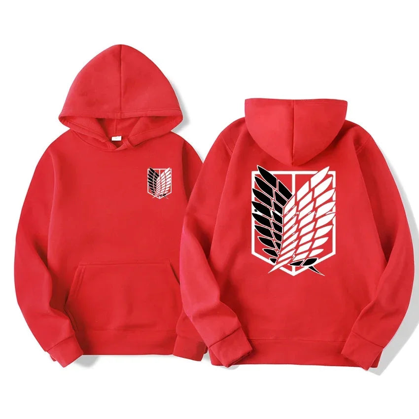 Noxwear-Japan Anime Attack on Titan Men Hoodies Spring Autumn Hip Hop Casual Pullover Top Hoodie Fashion Sweatshirts Jogging Sportswear