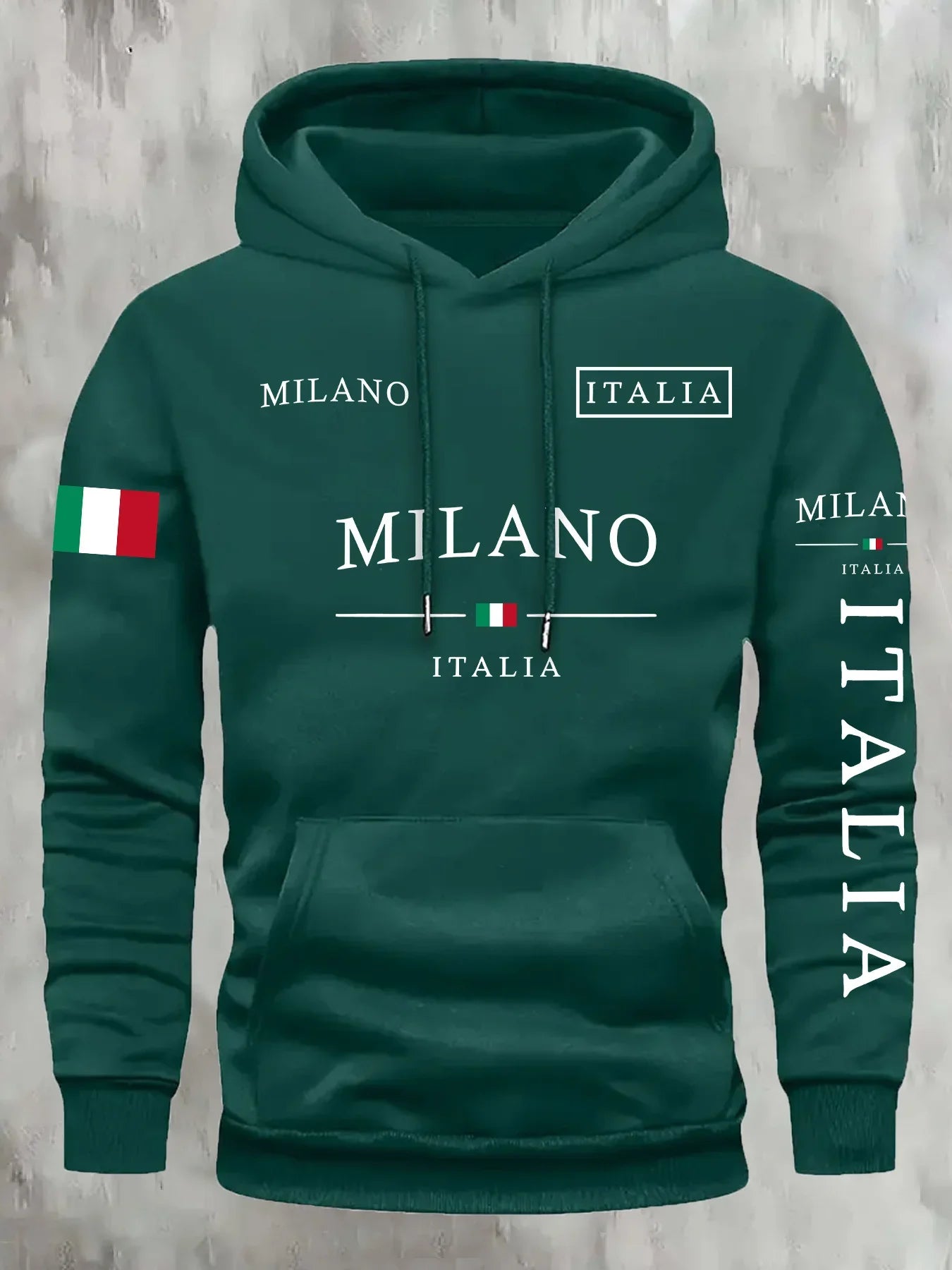 Noxwear - ITALIA MILANO Men Women Hoodie Outdoor Street Casual Sports Vacation Trend Spring Autumn Winter Couple Sweatshirt Top Clothing