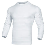 Noxwear - Men's coat fashion small check Waffle youth round neck jacquard check hoodie