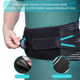 Noxwear - Lower Back Brace with 6 Stays Anti-skid Orthopedic Lumbar Support Breathable Waist Support Belt for Men Women Gym Pain Relief