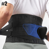 Noxwear - Lower Back Brace with 6 Stays Anti-skid Orthopedic Lumbar Support Breathable Waist Support Belt for Men Women Gym Pain Relief