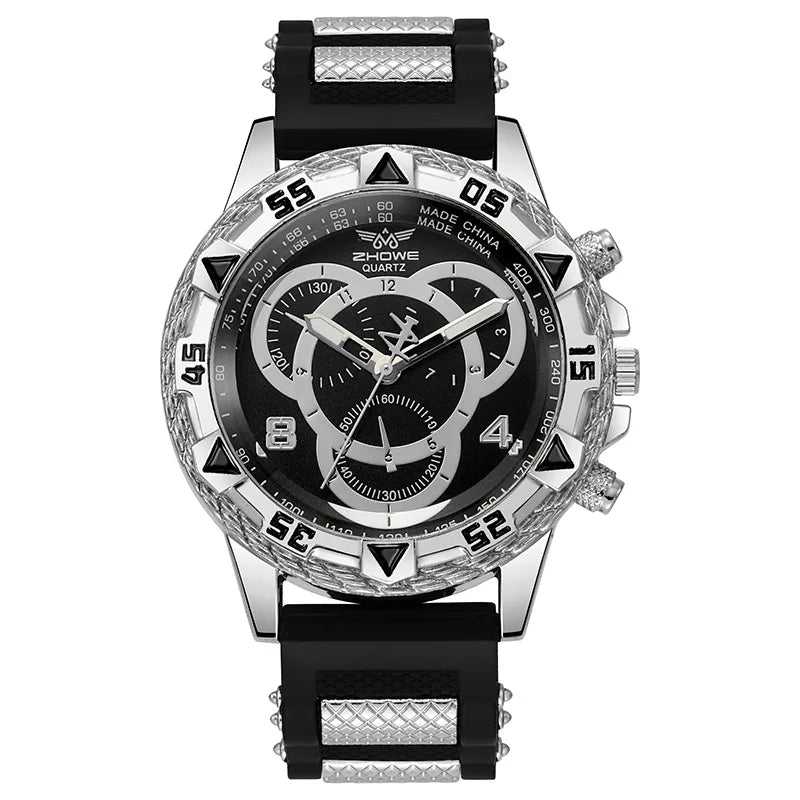 Noxwear - Men’s Watch Fashion Silicone Band Analog Quartz Wrist Watch Man Sports Watches